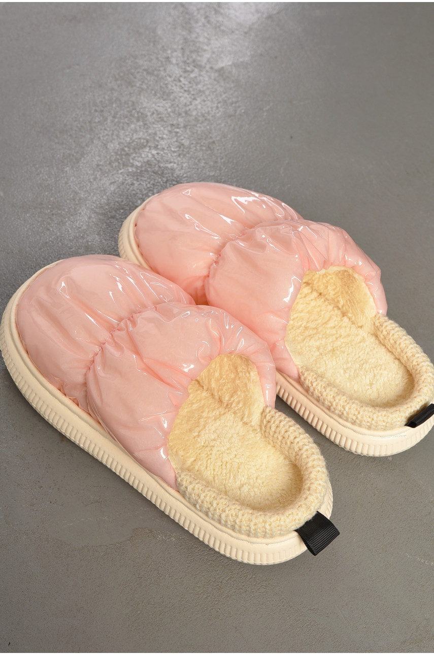 Капці домашні жіночі рожевого кольору 2913-4 194786