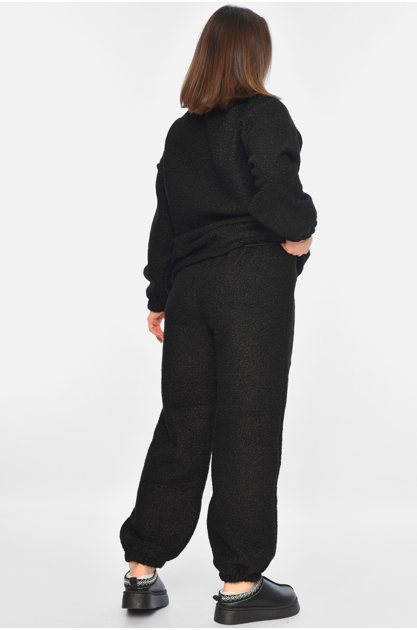 Спортивний костюм жіночий тедді чорного кольору 1211 194811