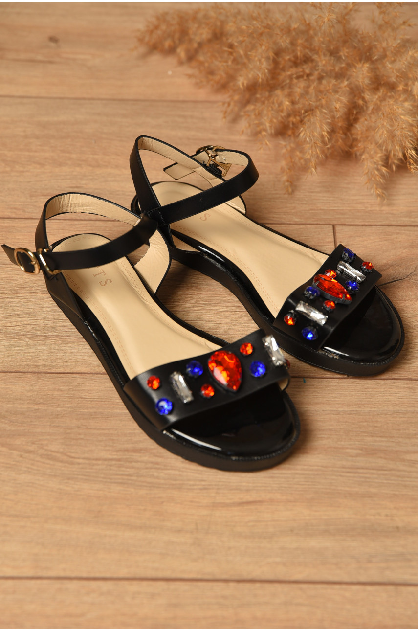 Босоніжки жіночі чорного кольору 18-51368 194814