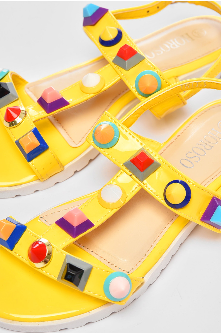 Босоніжки жіночі жовтого кольору 18-52171 194818