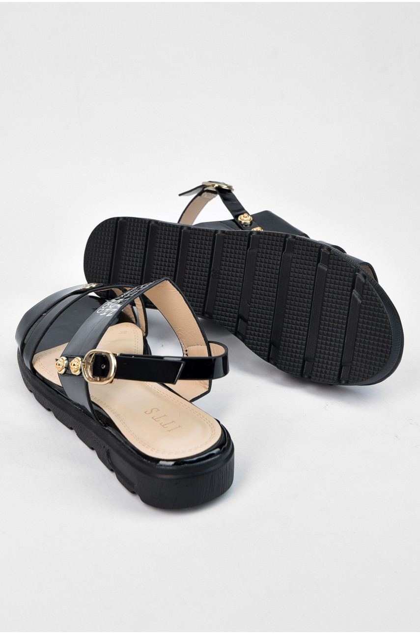 Босоножки женские черного цвета 18-51370 194827 Босоножки женские черного цвета 18-51370 194827