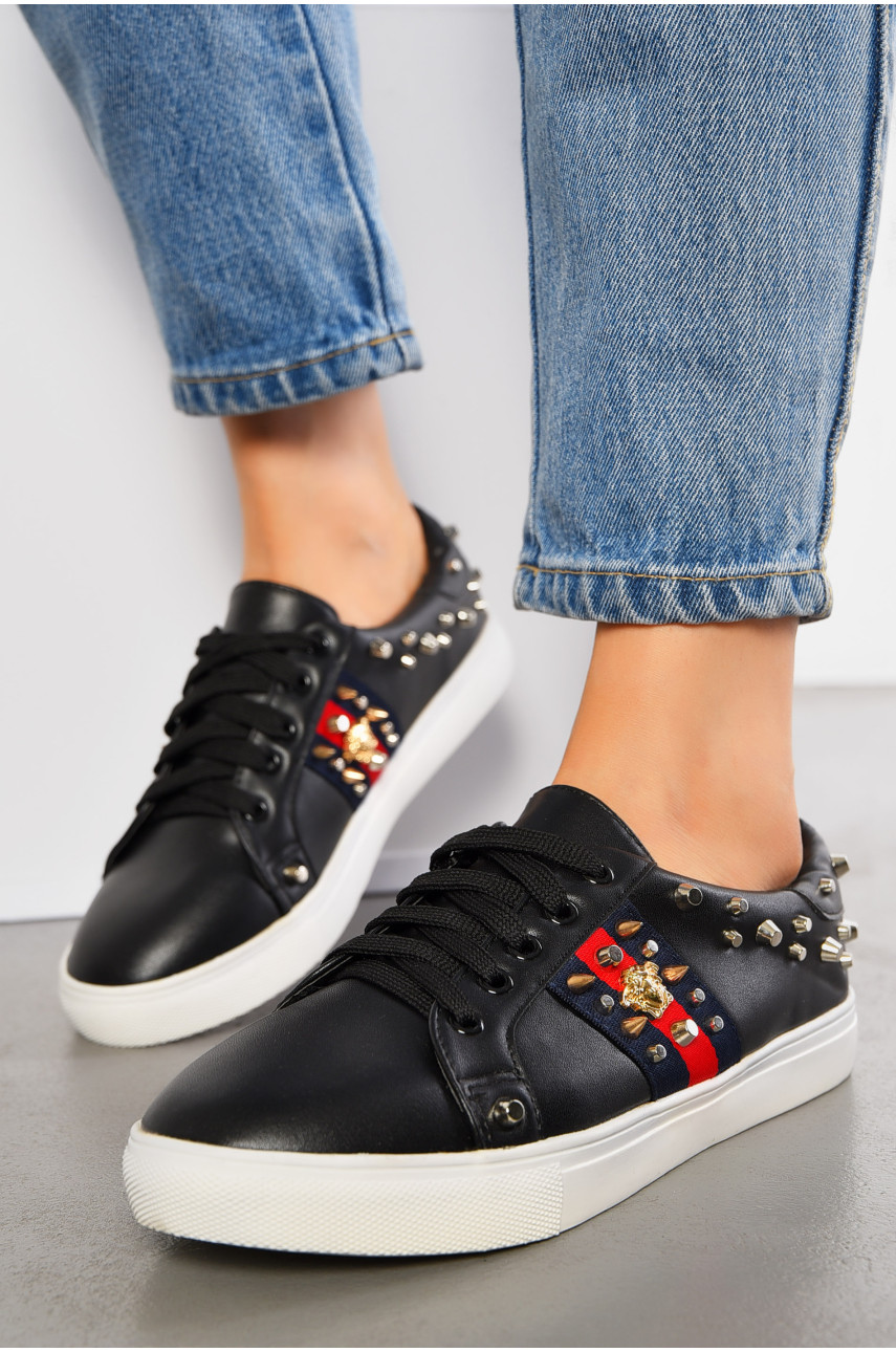 Мокасины женские черного цвета 1849950 194833