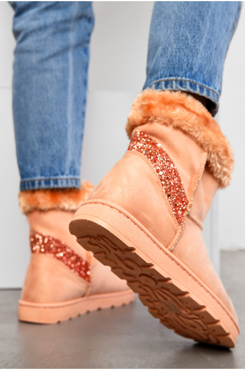 Угги женские розового цвета искусственная замша 8342-20 194850 Угги женские розового цвета искусственная замша 8342-20 194850