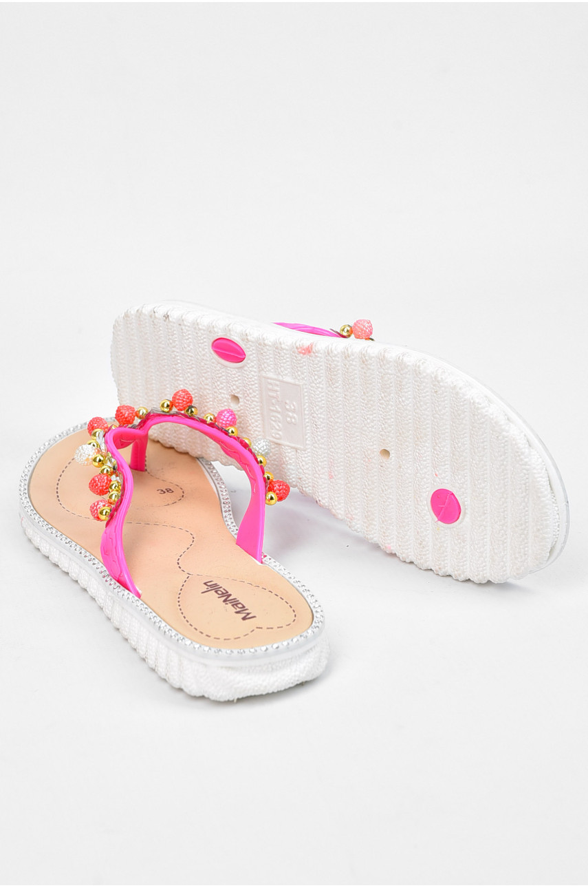 Вьетнамки женские силиконовые розового цвета 194860 Вьетнамки женские силиконовые розового цвета 194860