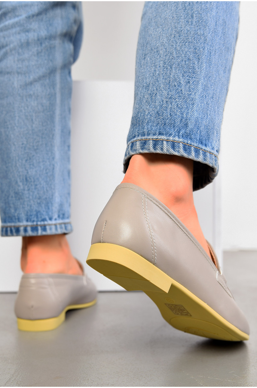 Балетки жіночі сірого кольору 1187-5 194909