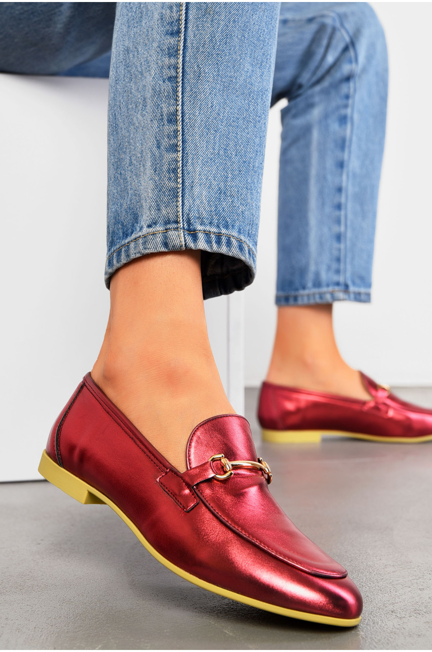 Балетки жіночі бордового кольору 1185-21 194914 Балетки жіночі бордового кольору 1185-21 194914