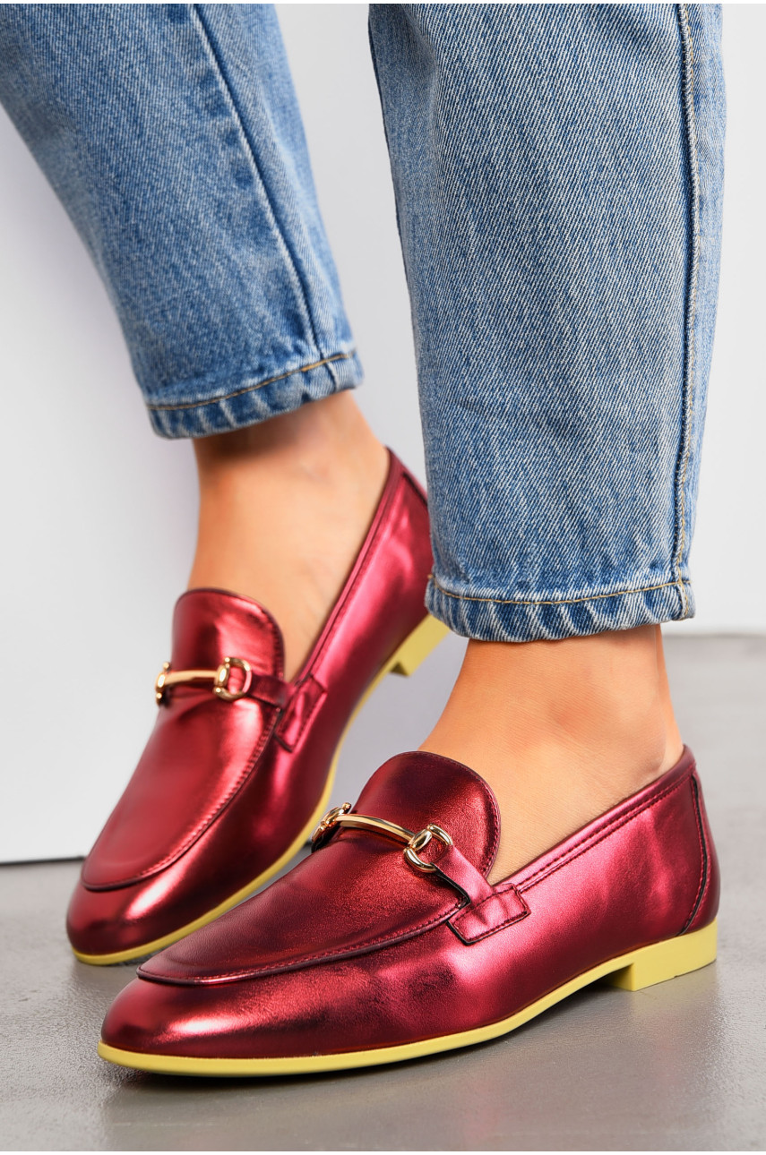 Балетки жіночі бордового кольору 1185-21 194914 Балетки жіночі бордового кольору 1185-21 194914