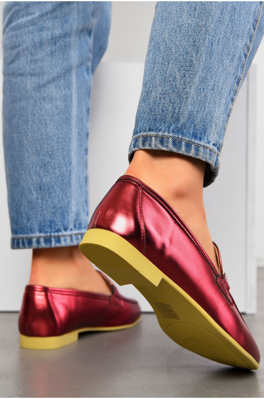 Балетки жіночі бордового кольору 1185-21 194914 Балетки жіночі бордового кольору 1185-21 194914