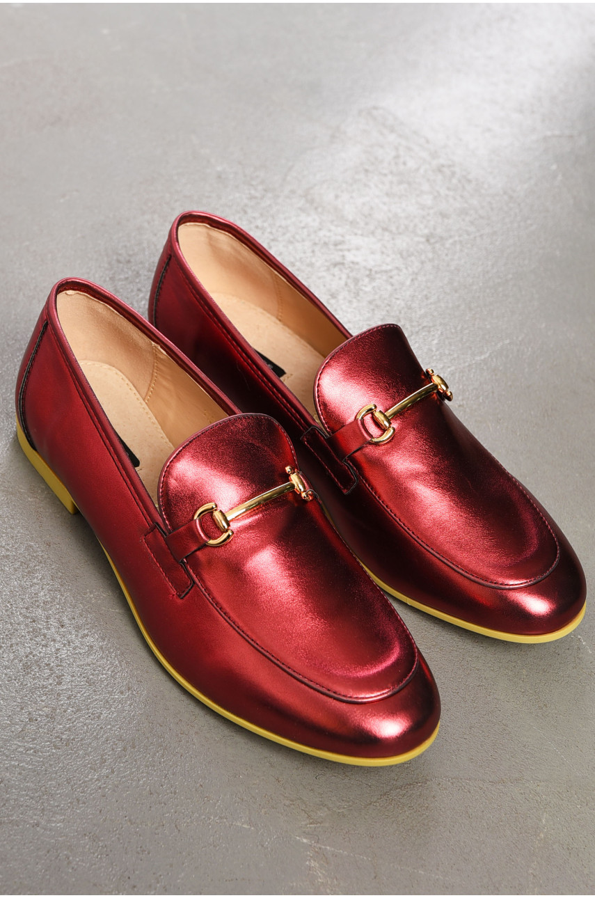 Балетки жіночі бордового кольору 1185-21 194914 Балетки жіночі бордового кольору 1185-21 194914