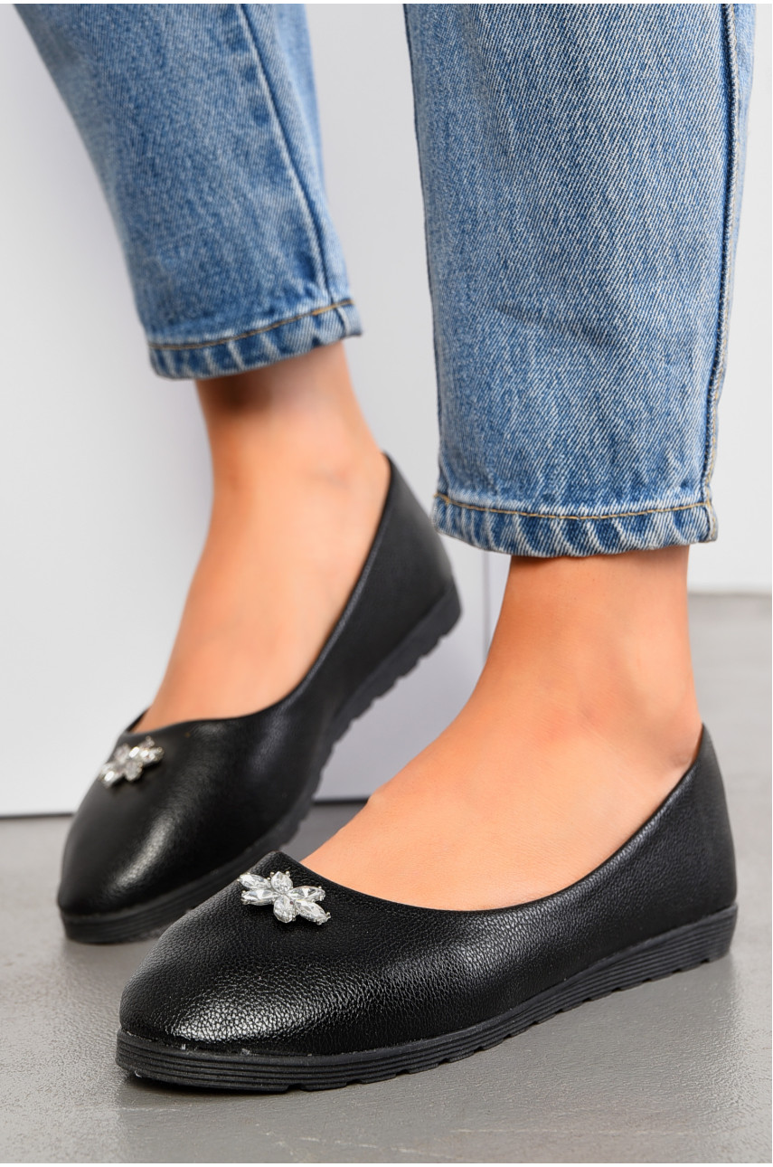 Балетки жіночі чорного кольору 289 194945 Балетки жіночі чорного кольору 289 194945