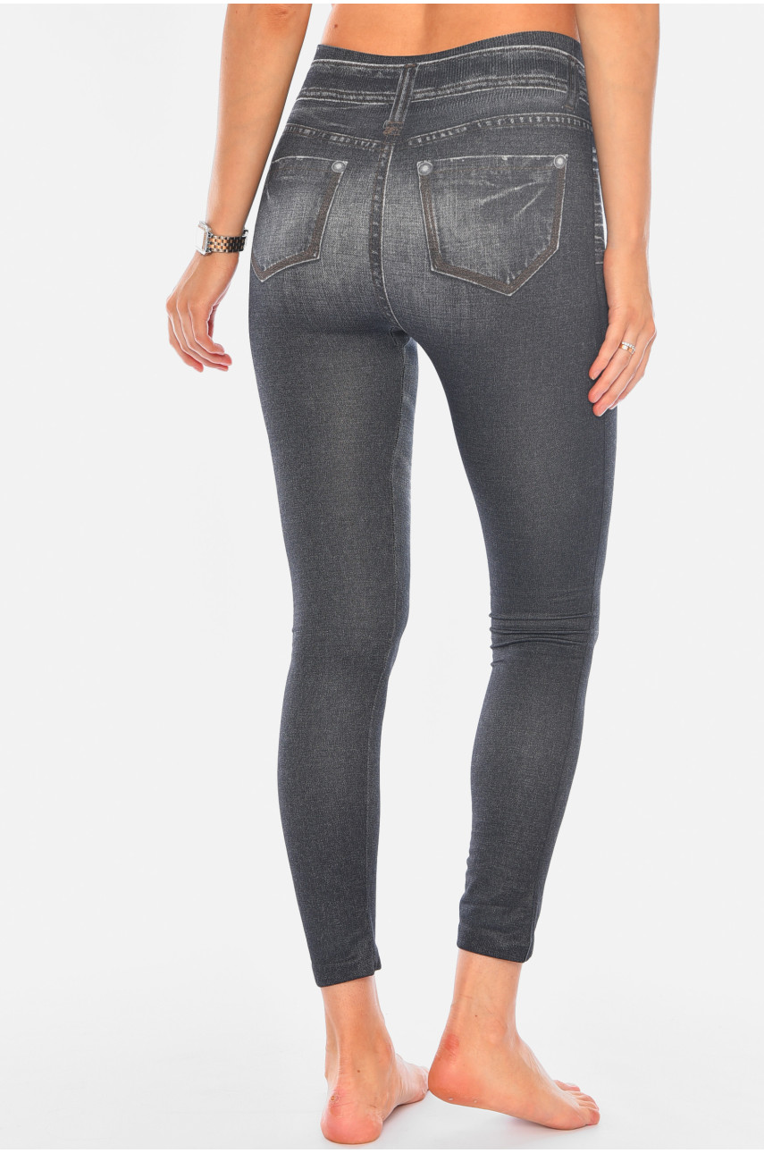 Джегінси жіночі на флісі чорного кольору Slim`n Lift Caresse Jeans 194946 Джегінси жіночі на флісі чорного кольору Slim`n Lift Caresse Jeans 194946