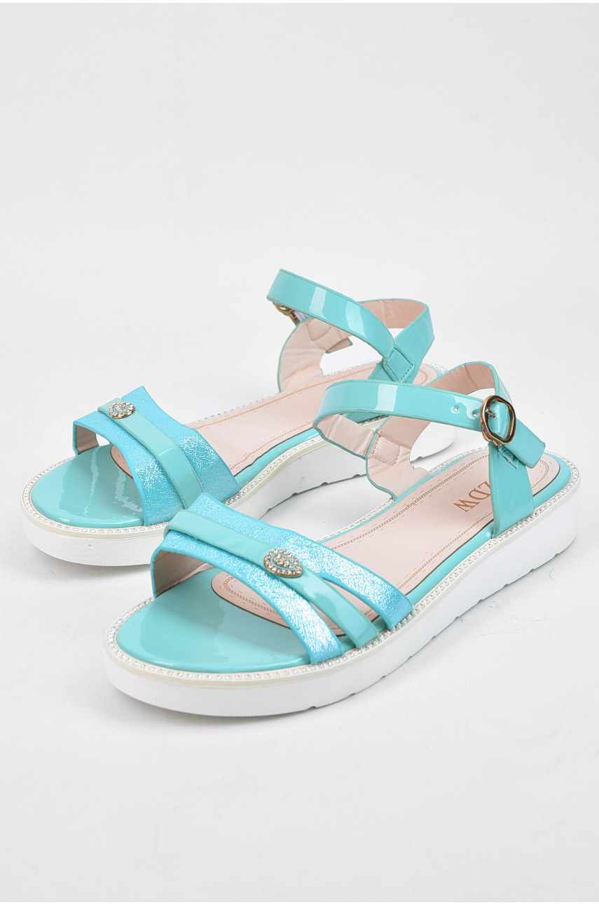 Босоножки женские бирюзового цвета G4 194952 Босоножки женские бирюзового цвета G4 194952