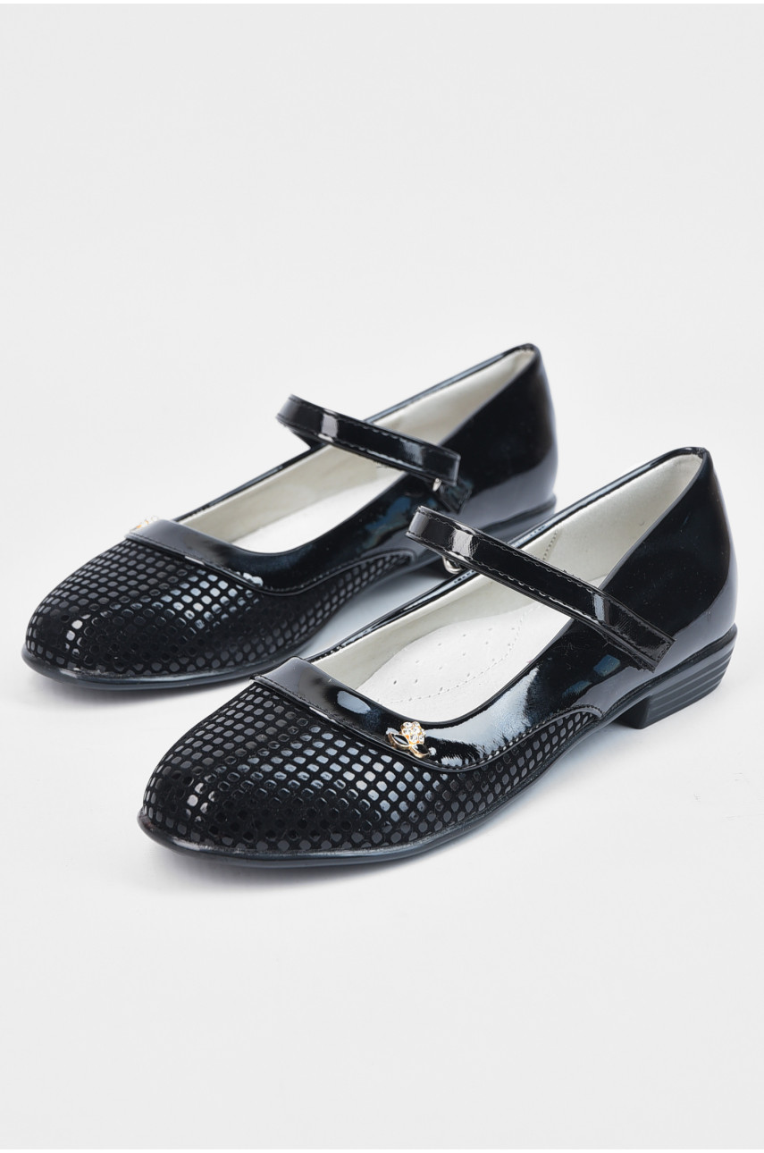 Туфли для девочки черного цвета на липучке 1962870 194959