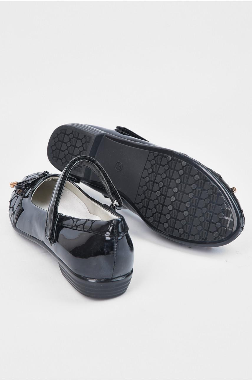Туфли для девочки черного цвета на липучке 1962868 194969