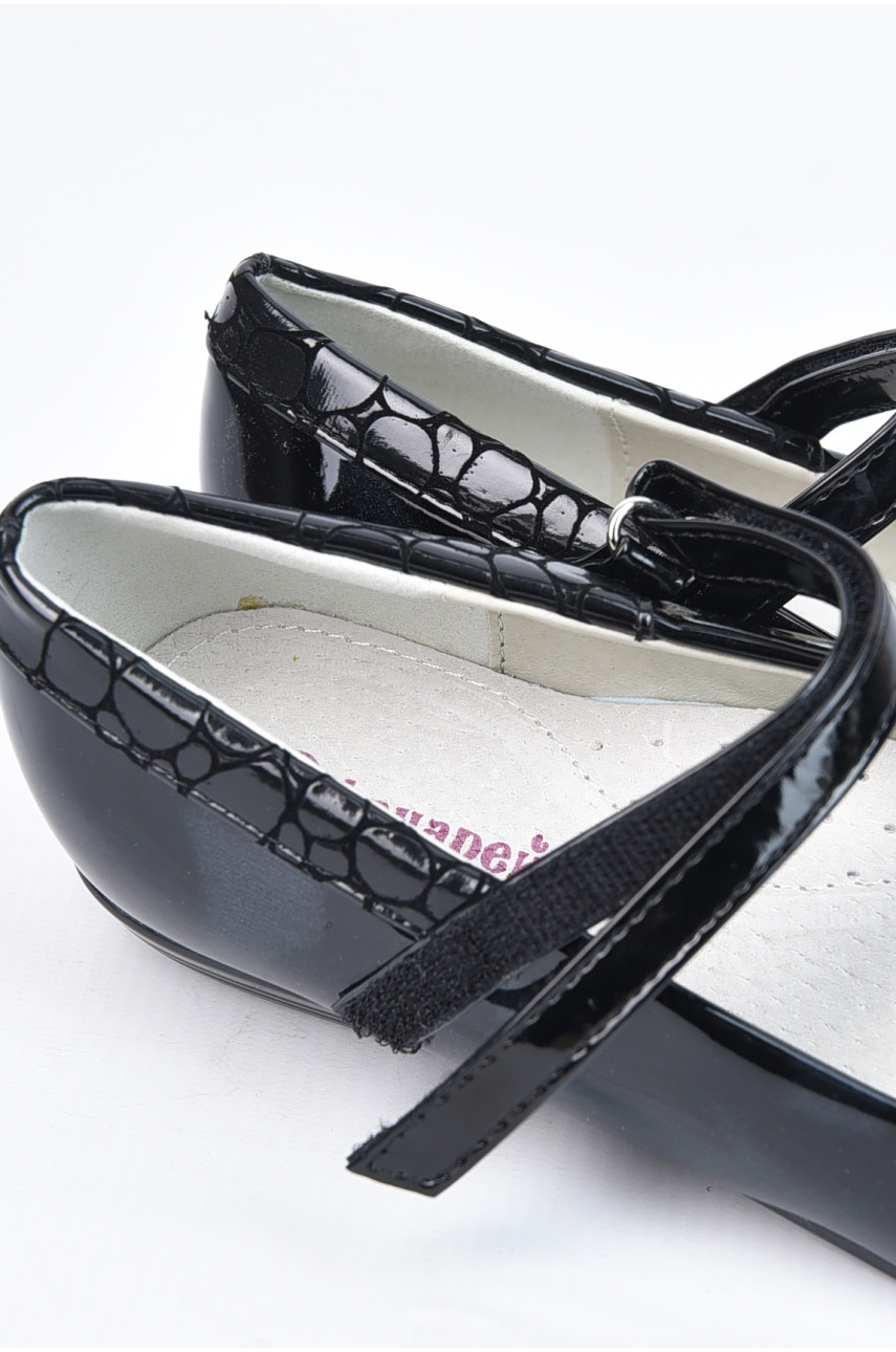 Туфли для девочки черного цвета на липучке 1962868 194969