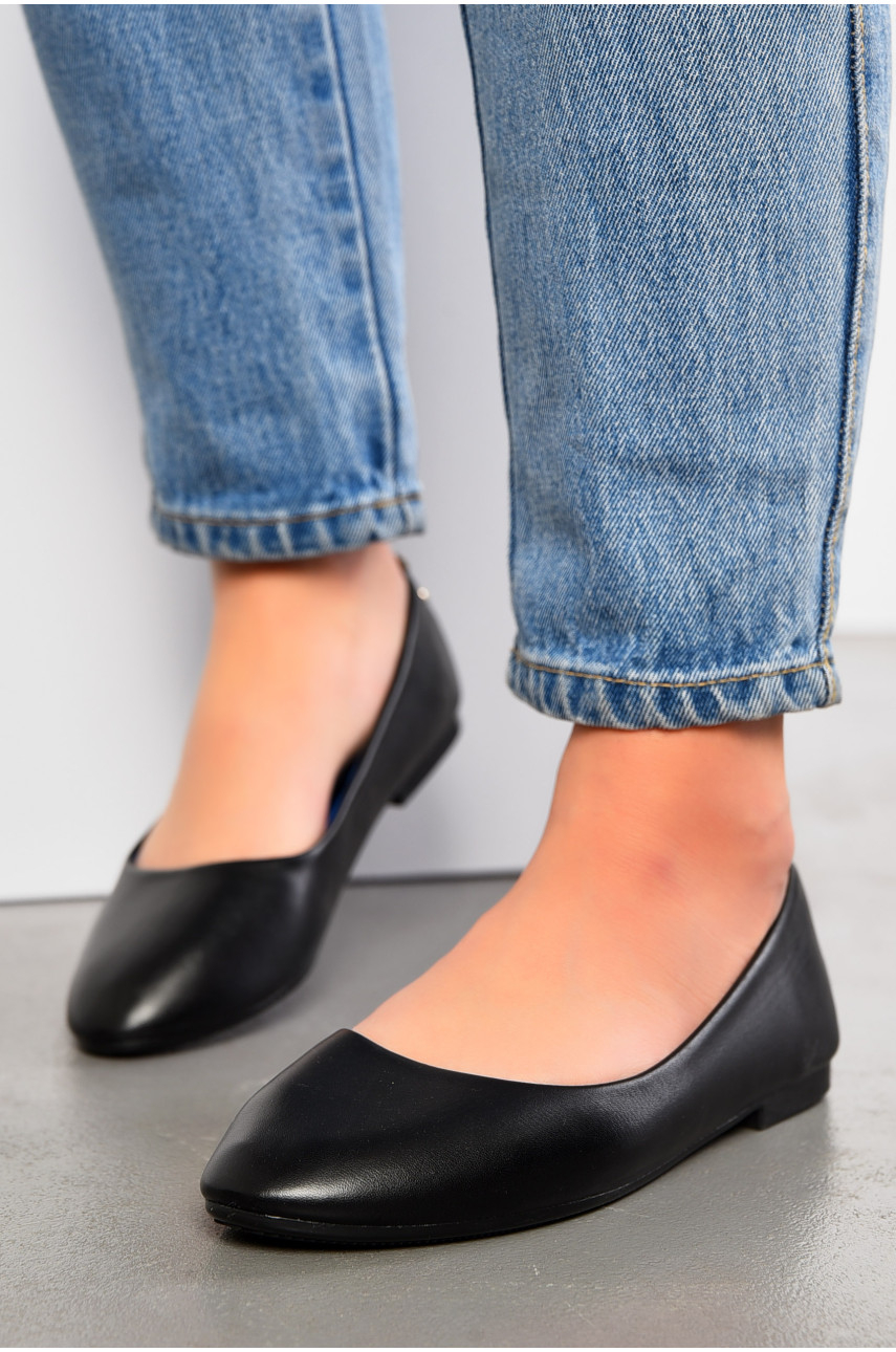 Балетки жіночі чорного кольору 18-56609 194992