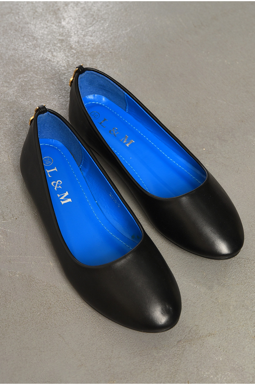 Балетки женские черного цвета 18-56609 194992