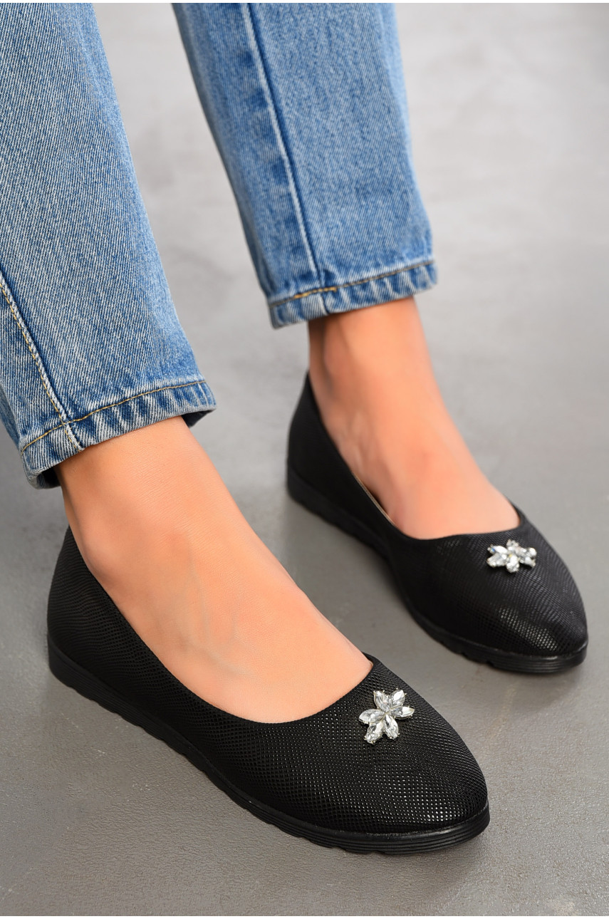 Балетки женские черного цвета 17-48245 195057 Балетки женские черного цвета 17-48245 195057