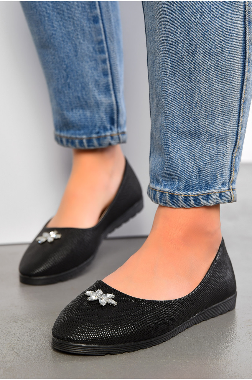 Балетки женские черного цвета 17-48245 195057 Балетки женские черного цвета 17-48245 195057