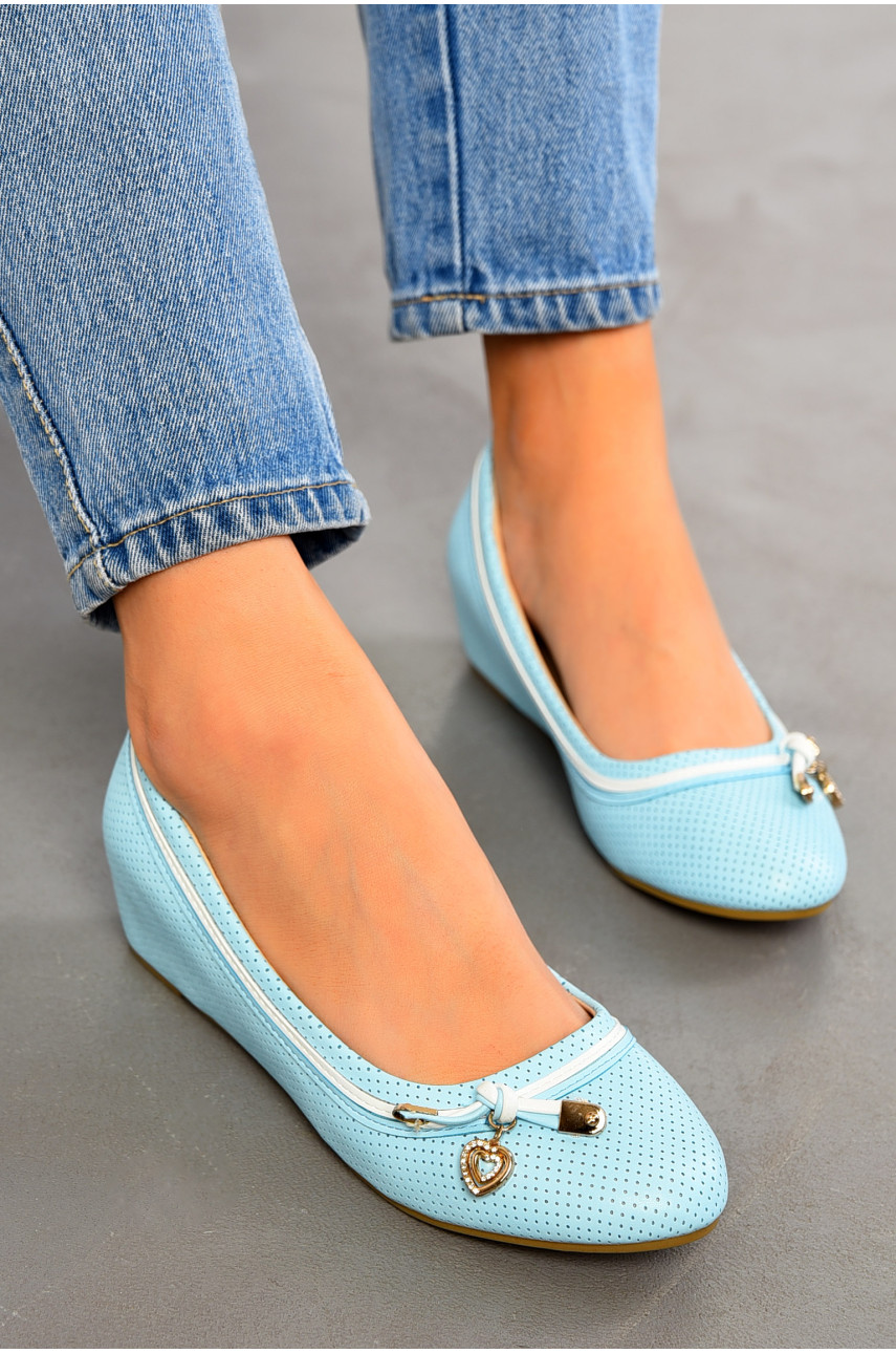Балетки женские голубого цвета 19-63558 195062 Балетки женские голубого цвета 19-63558 195062