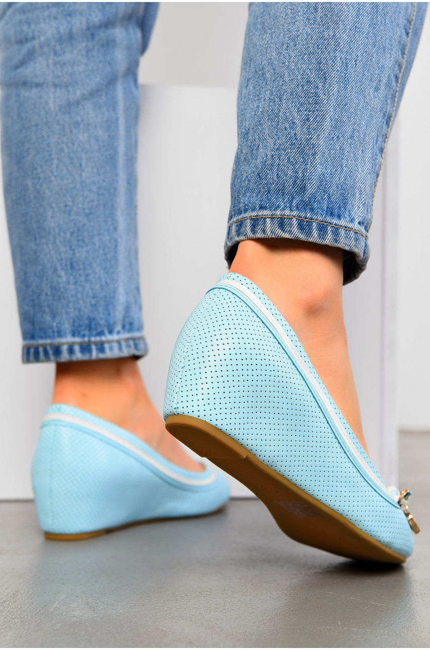 Балетки женские голубого цвета 19-63558 195062 Балетки женские голубого цвета 19-63558 195062