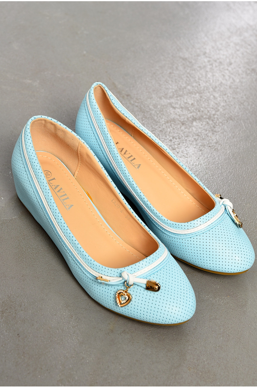 Балетки женские голубого цвета 19-63558 195062 Балетки женские голубого цвета 19-63558 195062