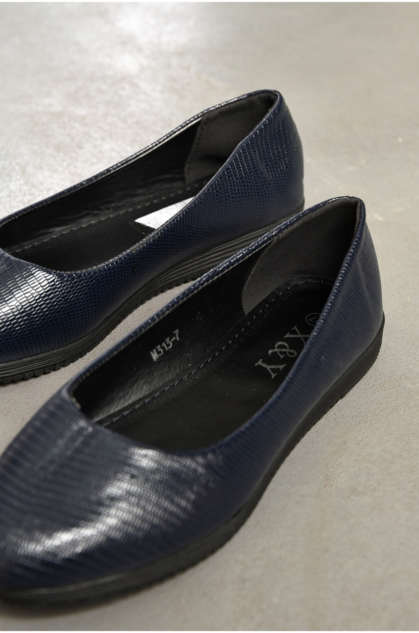 Балетки жіночі темно-синього кольору 19-56891 195070 Балетки жіночі темно-синього кольору 19-56891 195070