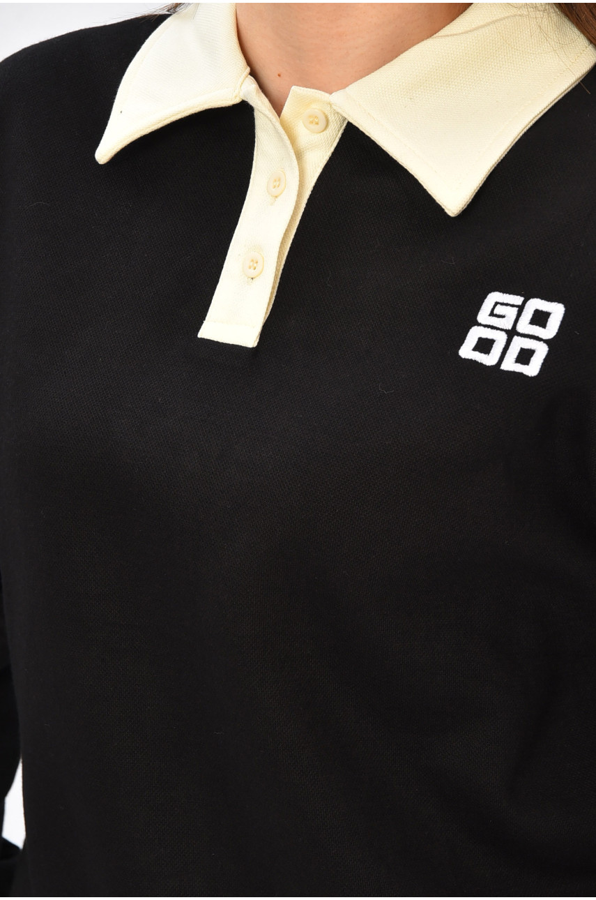 Світшот жіночий чорного кольору 1506 195071 Світшот жіночий чорного кольору 1506 195071