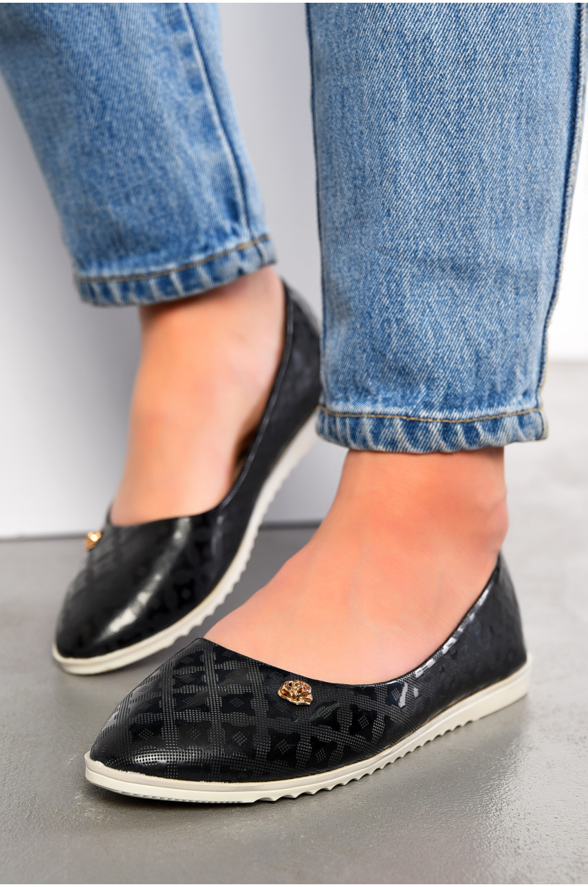 Балетки жіночі чорного кольору 19-63027 195072 Балетки жіночі чорного кольору 19-63027 195072