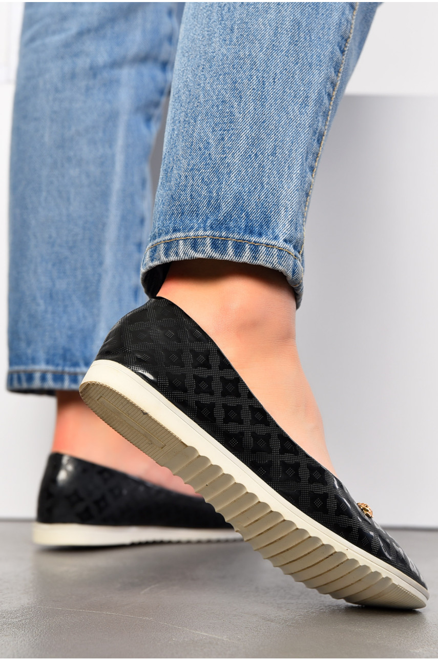 Балетки жіночі чорного кольору 19-63027 195072 Балетки жіночі чорного кольору 19-63027 195072