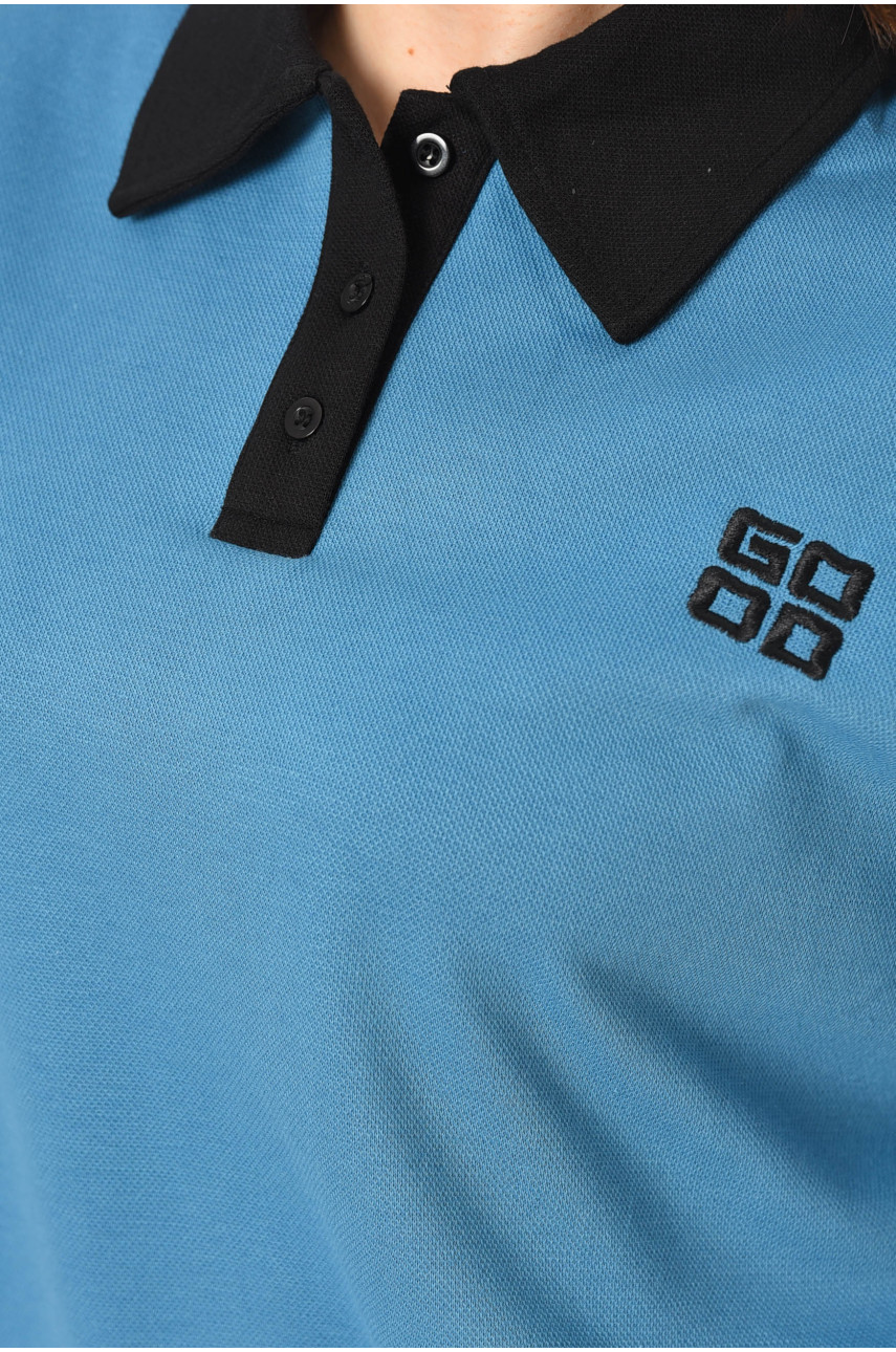 Свитшот женский голубого цвета 1506 195073 Свитшот женский голубого цвета 1506 195073