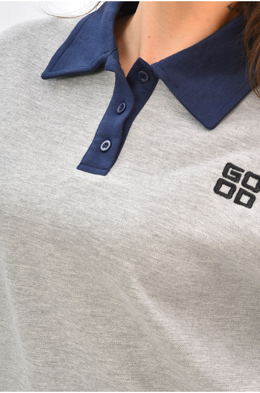 Світшот жіночий сірого кольору 1506 195075 Світшот жіночий сірого кольору 1506 195075