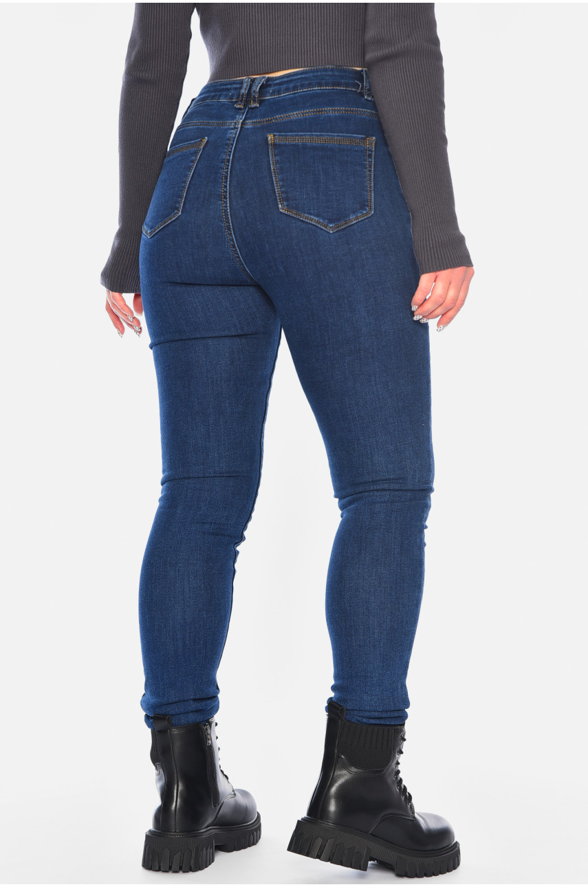 Джинси жіночі утеплені синього кольору 7137 195087