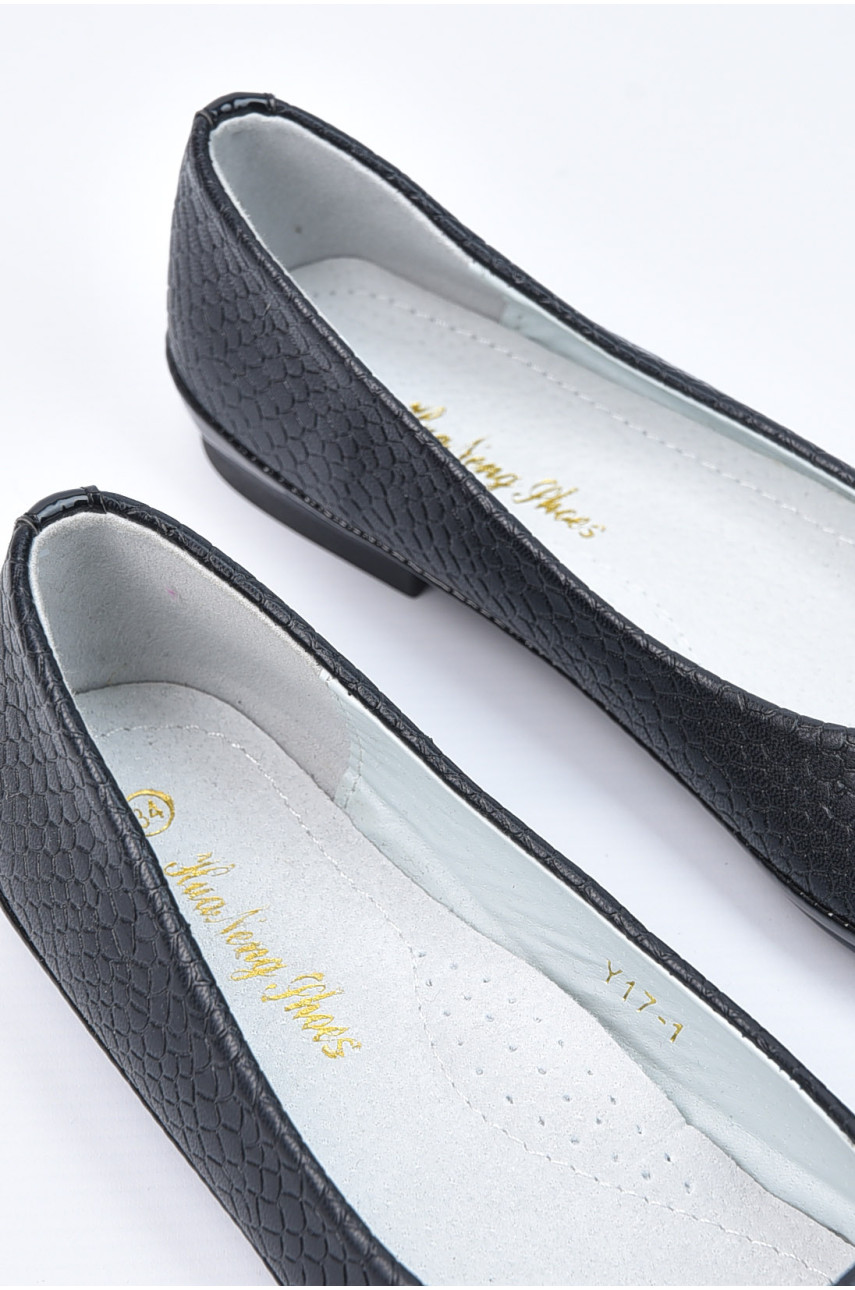 Балетки для девочки черного цвета 19-62926 195104