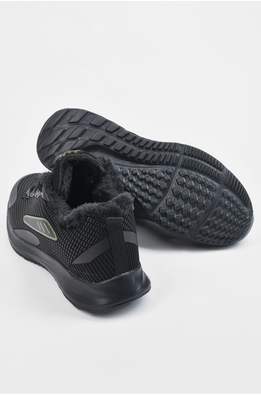 Кросівки чоловічі зимові чорного кольору 216-2 195129