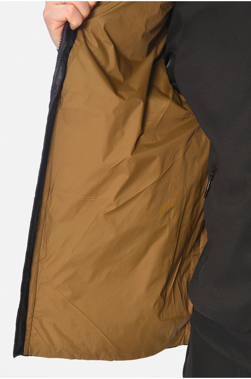 Жилетка мужская демисезонная черного цвета 32-1 195173 Жилетка мужская демисезонная черного цвета 32-1 195173