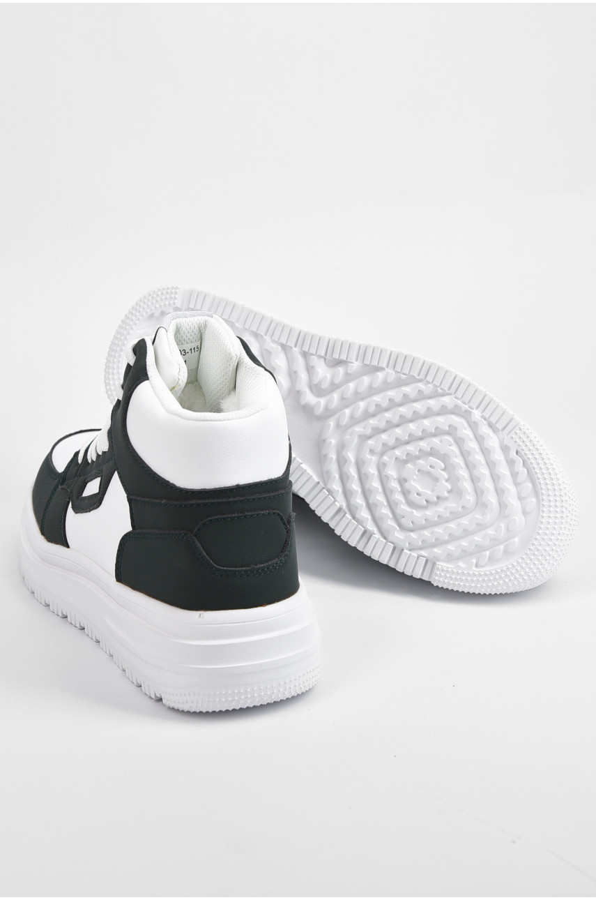 Кросівки чоловічі зимові чорно-білого кольору 703-115 195207 Кросівки чоловічі зимові чорно-білого кольору 703-115 195207