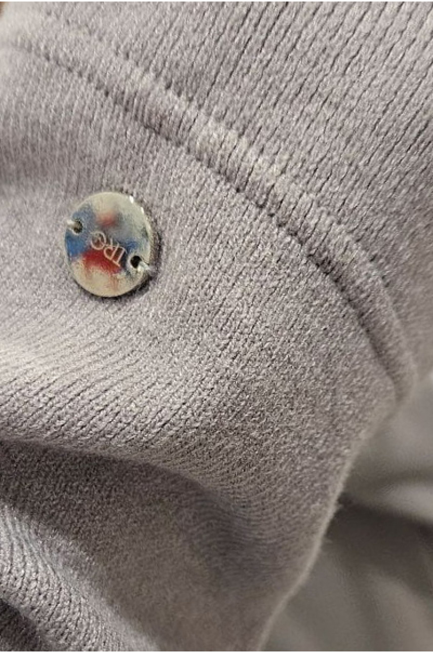 Кардиган женский серого цвета 195211