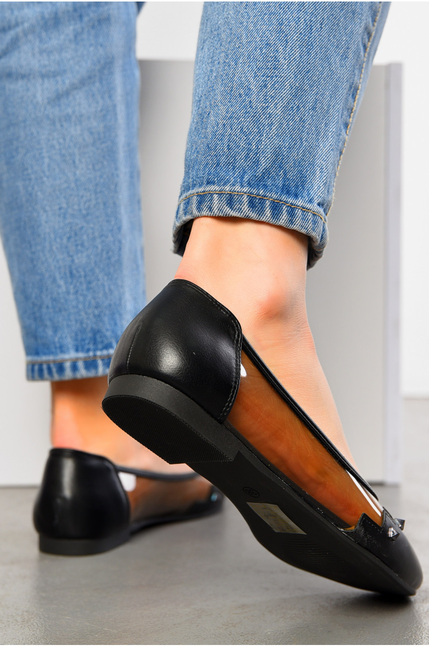 Балетки жіночі чорного кольору 19-56891 195217