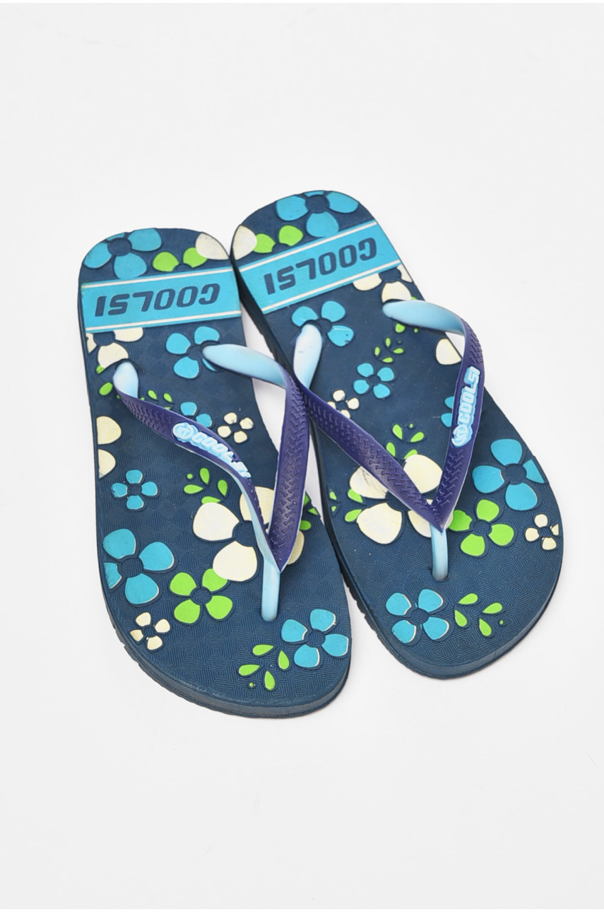 В`єтнамки жіночі гума темно-синього кольору 195229