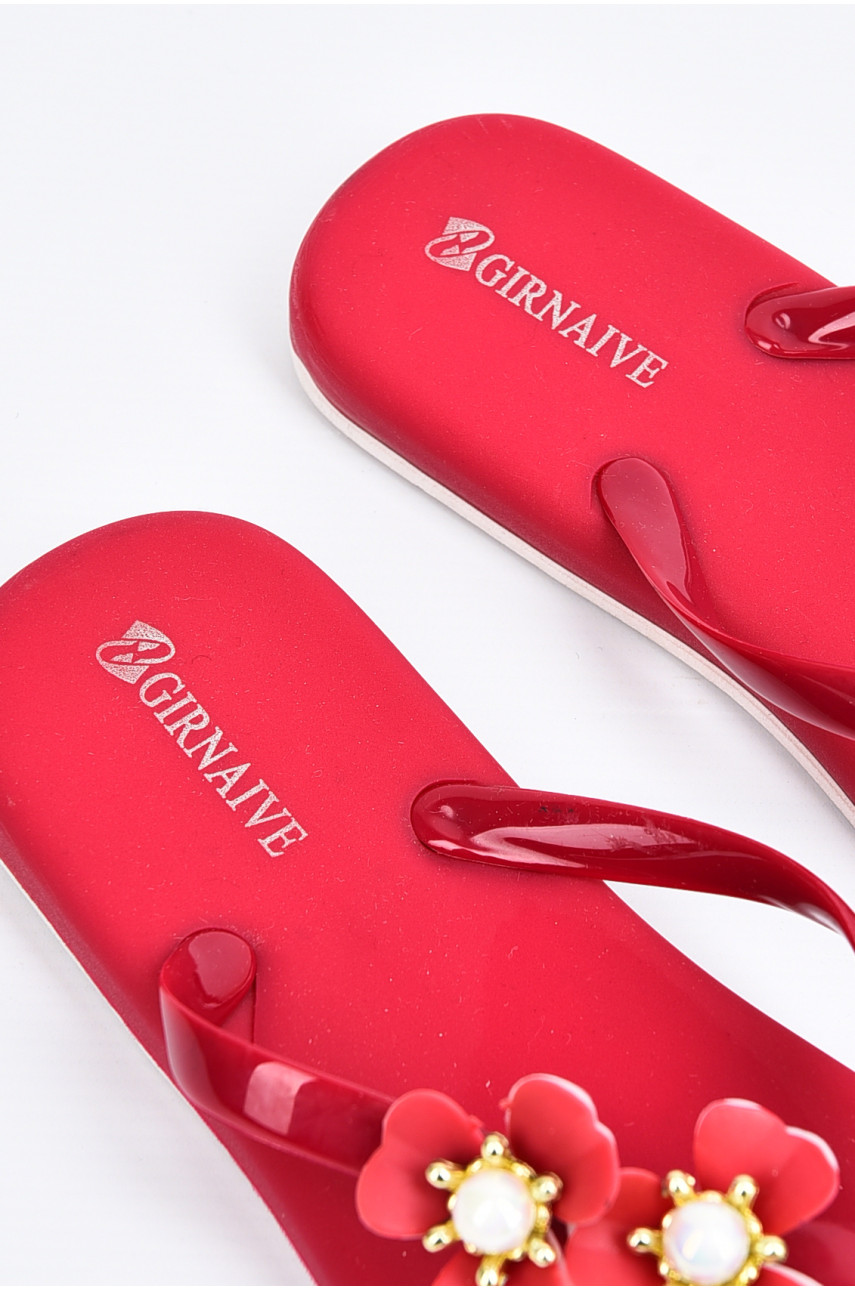 В`єтнамки жіночі гума бордового кольору 195231 В`єтнамки жіночі гума бордового кольору 195231