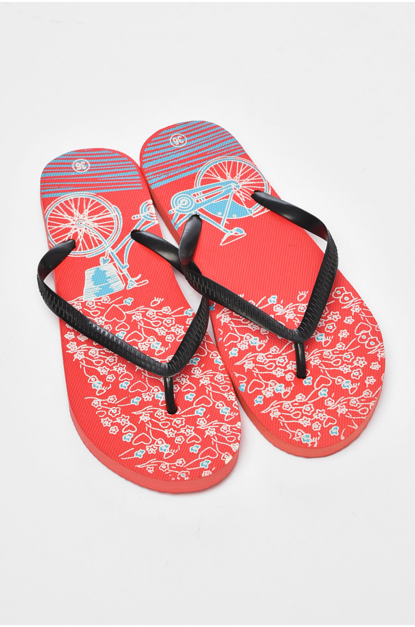 В`єтнамки жіночі піна чорно-червоного кольору 195233