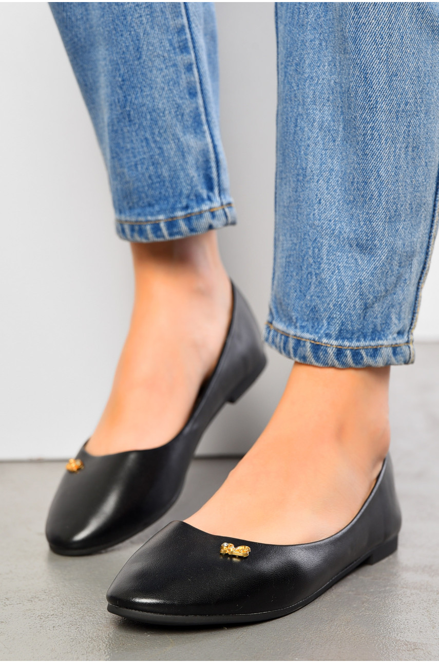 Балетки женские черного цвета 17-13425 195234 Балетки женские черного цвета 17-13425 195234