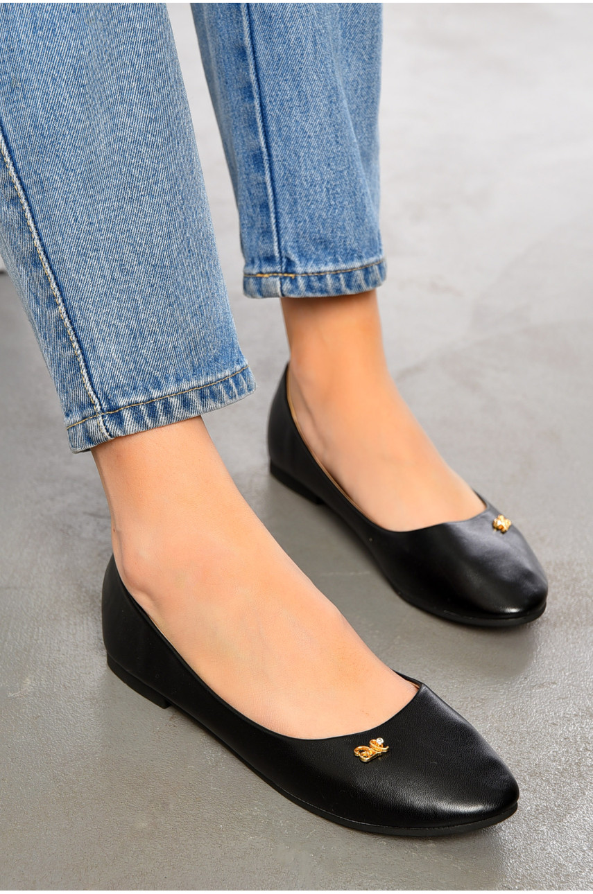 Балетки женские черного цвета 17-13425 195234 Балетки женские черного цвета 17-13425 195234