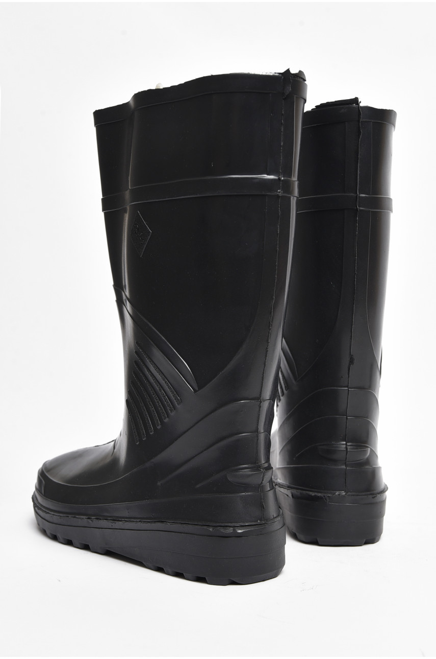 Чоботи гумові чоловічі чорного кольору СМ-01 195310
