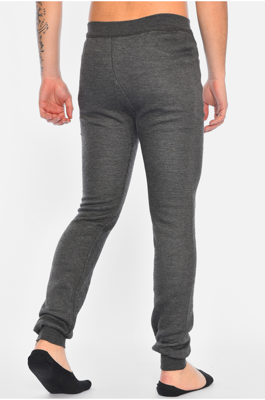 Підштанники чоловічі на флісі темно-сірого кольору А922 195372