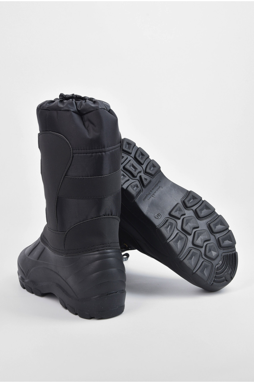 Дутики чоловічі піна на овчині чорного кольору БМ-10(02) 195376 Дутики чоловічі піна на овчині чорного кольору БМ-10(02) 195376