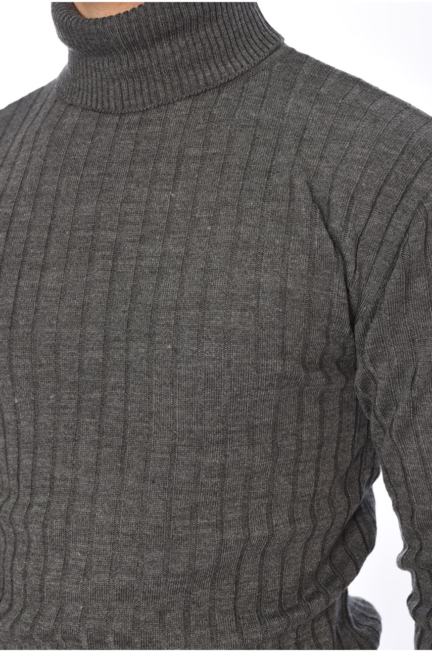 Гольф чоловічий темно-сірого кольору 4024-6 195384