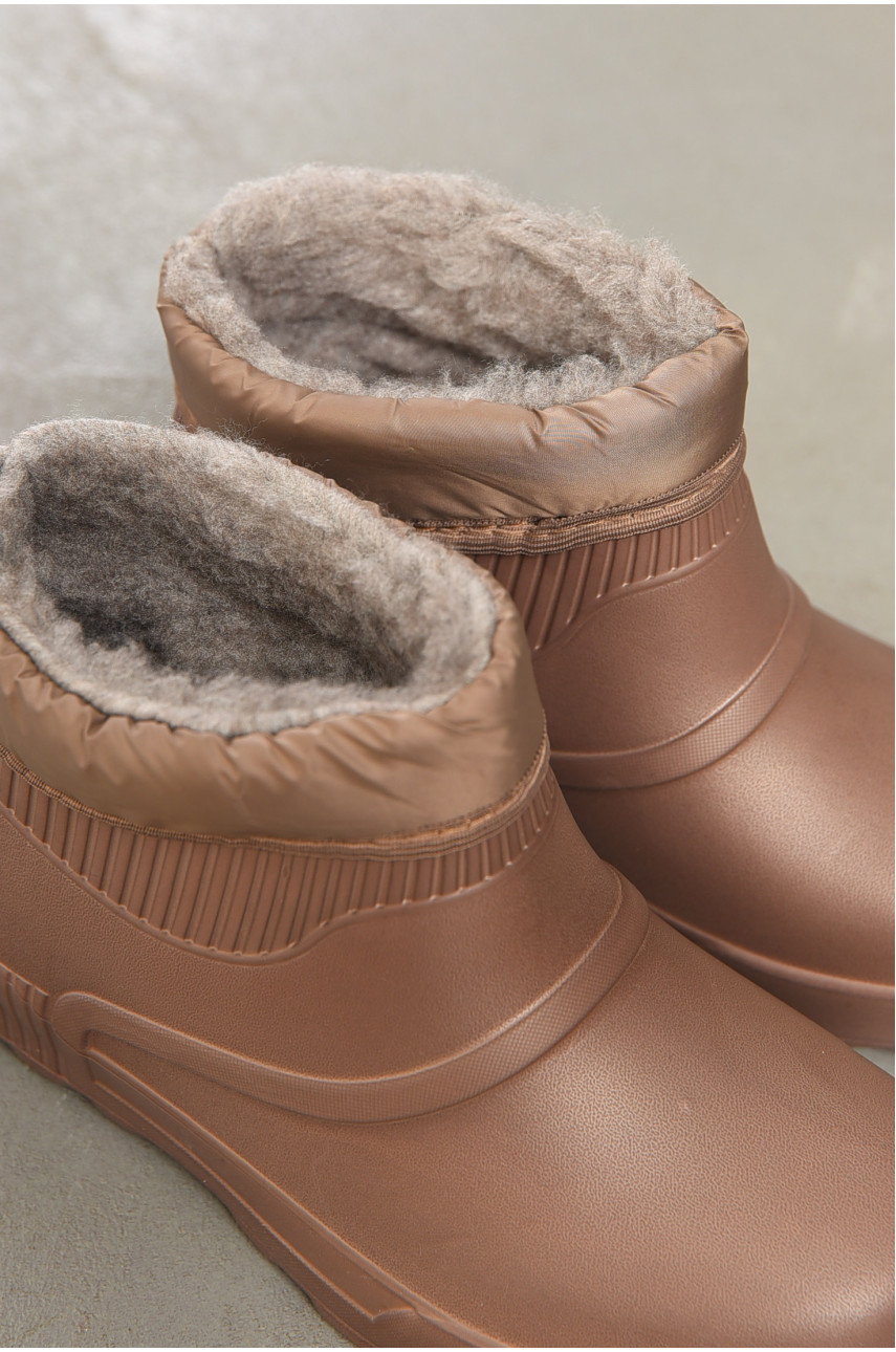 Галоши женские утепленные цвета мокко Е26 195399 Галоши женские утепленные цвета мокко Е26 195399