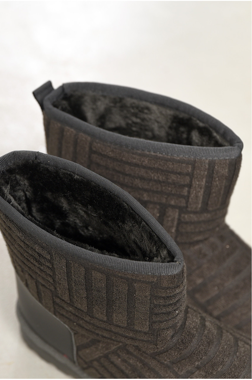 Угги женские на меху черного цвета 758-1 195416 Угги женские на меху черного цвета 758-1 195416